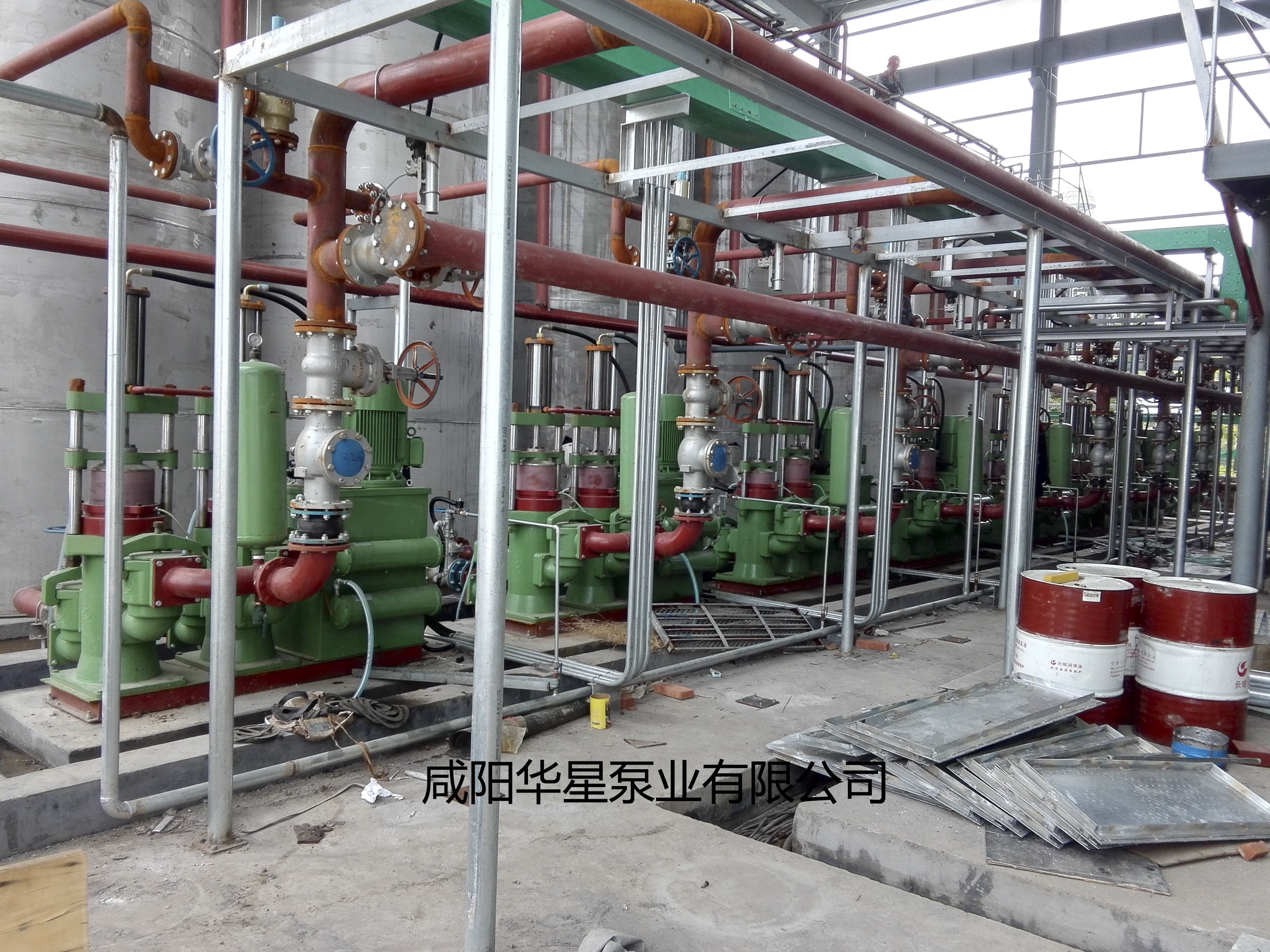 陶瓷柱塞泵配壓濾機現場管道連接圖